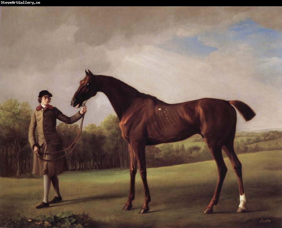 George Stubbs Lustre hero by a Groom